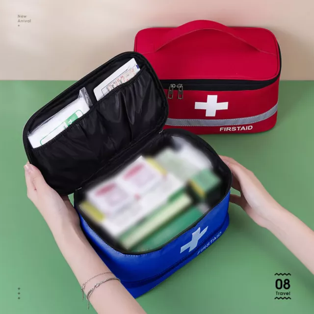 Empty First Aid Kit Bag Medical Box Family Emergency Medicine Storage Bag New 3