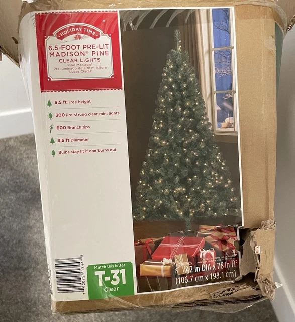 Holiday Living 6.5-ft Fairmont Pine Pre-lit Artificial Christmas Tree With 250 Color Changing Color Changing Led Lights