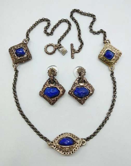 Parure - collier et boucles d'oreilles ALEXIS LAHELLEC vintage - Montres & Bijoux