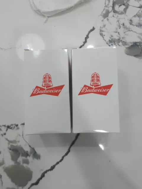 Budweiser Red Light Cup Lot Of 2 NHL Goal Sync Beer Glass Cup Brand NEW