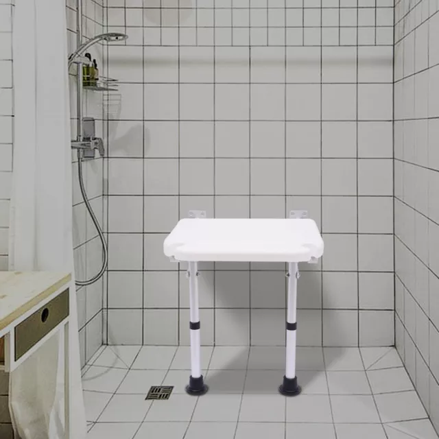 Folding Seat Bath Chair Shower Stool Wall Mounted Shower Seat For Elderly New UK