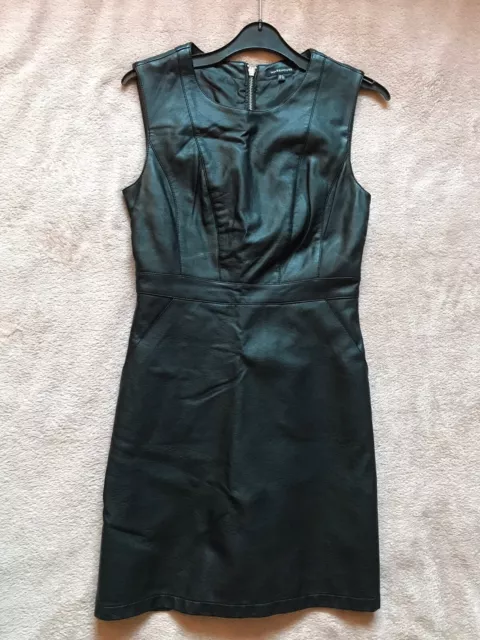 Warehouse faux leather pinafore dress shop