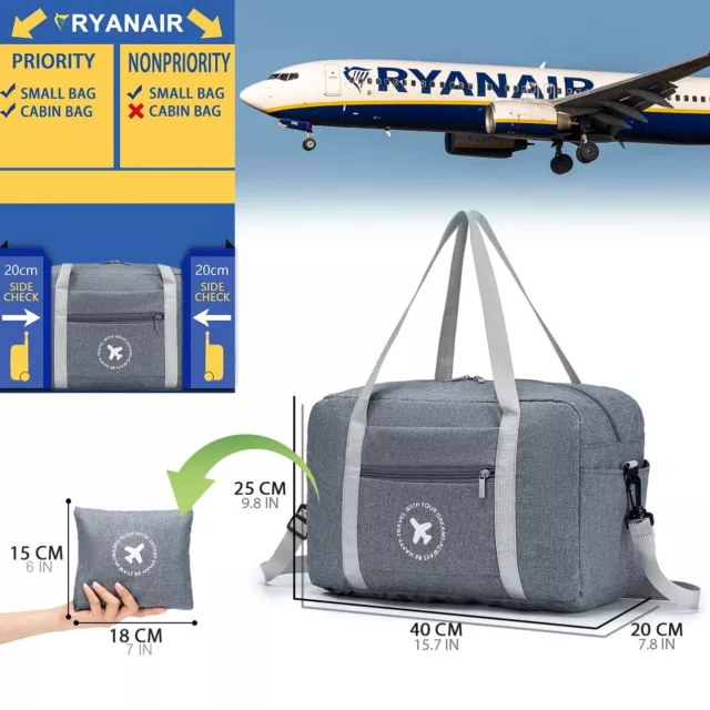 Ryanair Handgepäck 40x20x25 cm Reisetasche Flug EasyJet Sporttasche Boardgepäck