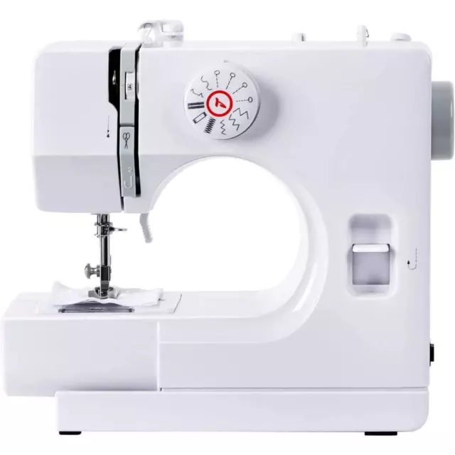 Oumilen Sewing Machines 9.5"H x 10.4"W 12 Built-In Stitches + Foot Pedal Gray