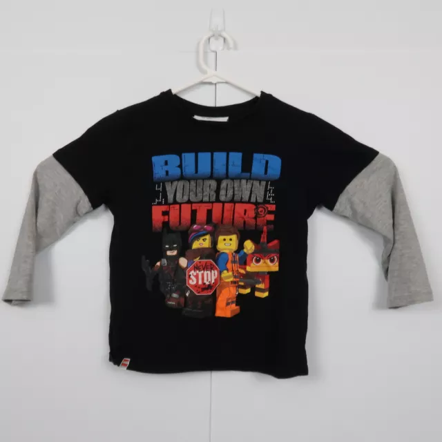 The Lego Movie Kids Boys T-Shirt Size 6 Years Black Long Sleeve Batman Licensed