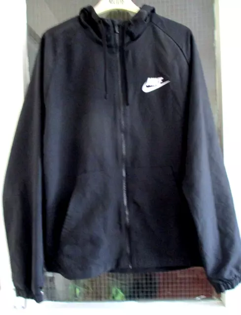 Unisex Teens NIKE Black Hooded Jacket LG