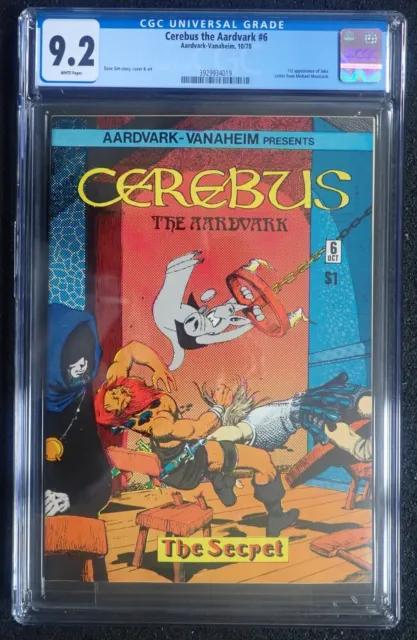Cerebus the Aardvark #6 🐽 CGC 9.2 WHT 🐽 1st Jaka Appearance 1978