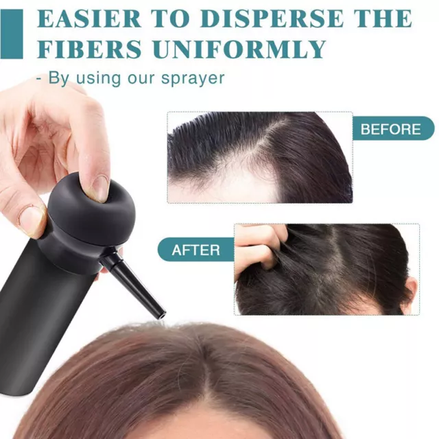 Herramienta de bomba aplicador de boquilla en aerosol y fácil uso pérdida de cabello fibra para construcción de cabello Sg