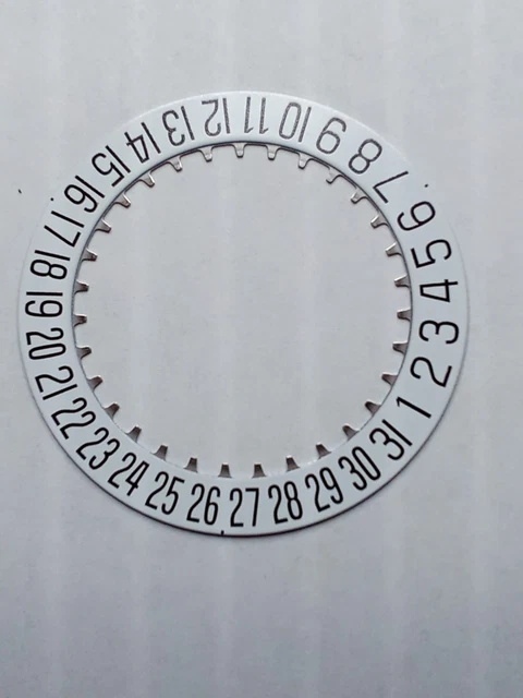 ETA 2894-2 Original Date Disc - Choose White Or Black, 6H + 4:30 Position