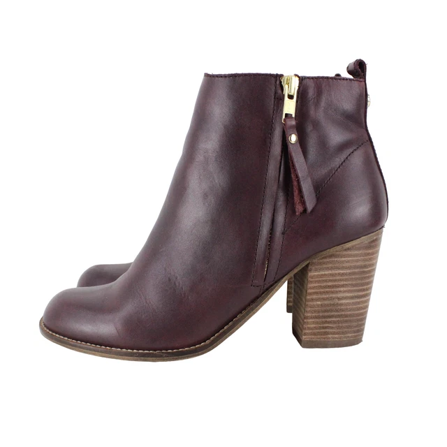 CARVELA KURT GEIGER Leather Tanga Ankle Boots Size 5 Tan Bnwb