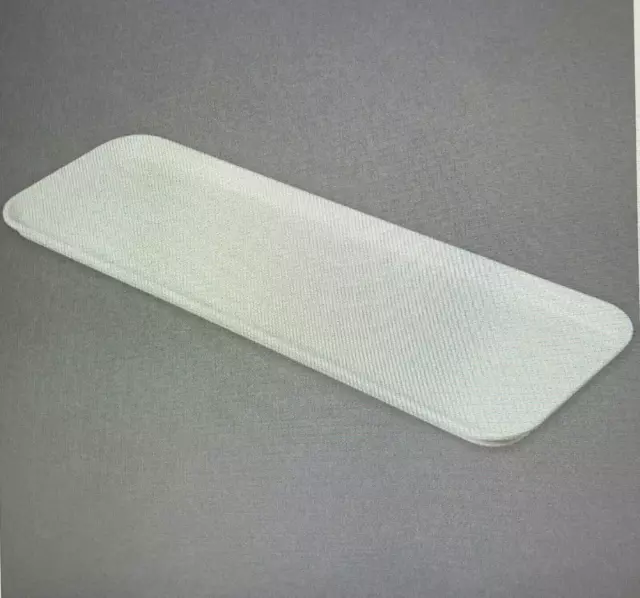7 - White 9"x 26" x 1" Market Trays