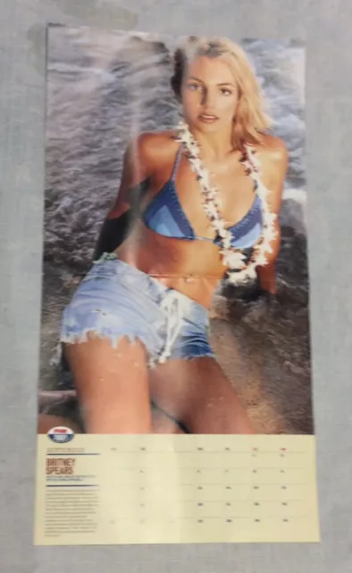 FHM 2001 Britney Spears Poster - Calendar Poster Rare Vintage