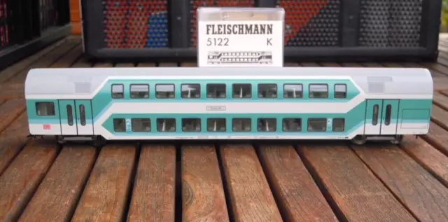 Fleischmann 5122K H0 Vagón de Doble Estiba 1 2.Klasse De La DB Ag Epoche 5/6 Muy