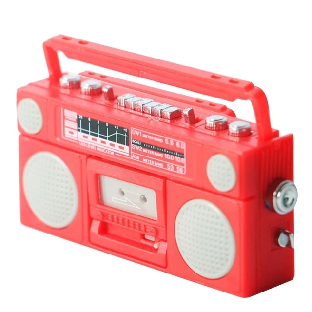 Dollhouse Radio Miniature Retro Model Toy Simulated Children Gift Supplies 3
