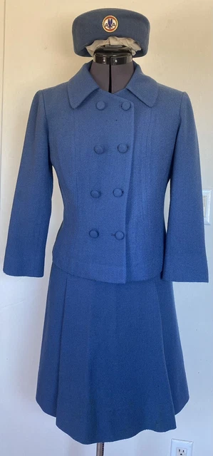 VINTAGE 1960’S AMERICAN Airlines Stewardess Uniform Flight Attendant ...