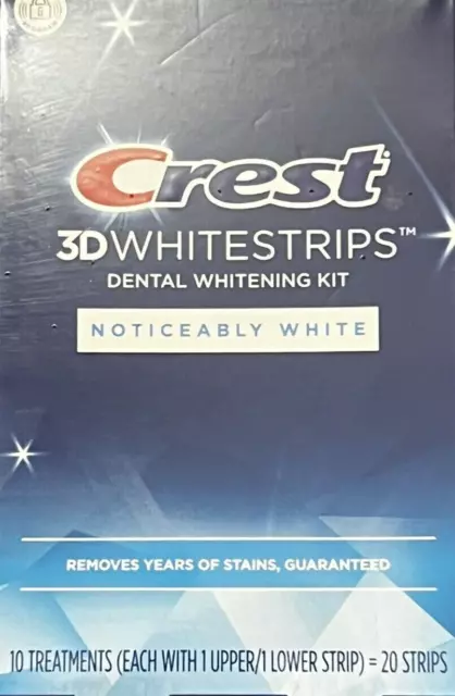 Crest Noticeably White 3D Whitestrips 10 Treatments EXP 03/2025