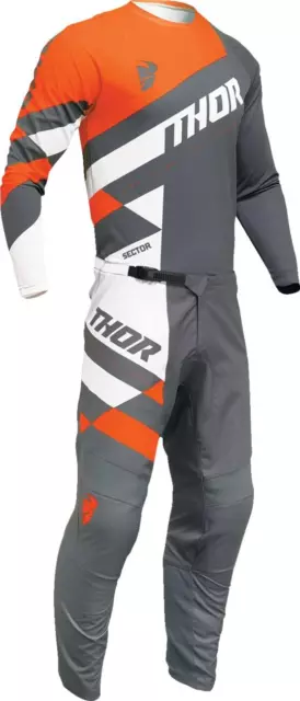 Thor Sector Checker 2024 Completo Cross-Enduro Maglia E Pantalone