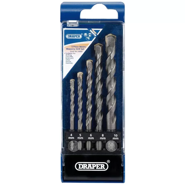 Draper Metric Masonry Drill Set (5 Piece) DS5MSB 2