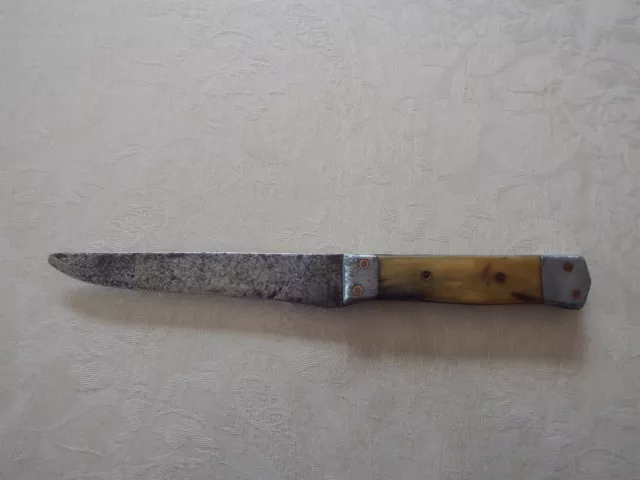 ANCIEN COUTEAU ARTISANAL Couteau de Cuisine ou Autre EUR 25,00