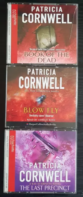 3x Patricia Cornwell Audiobook Bundle 16hrs Kay Scarpetta Series bks 11, 12 & 15
