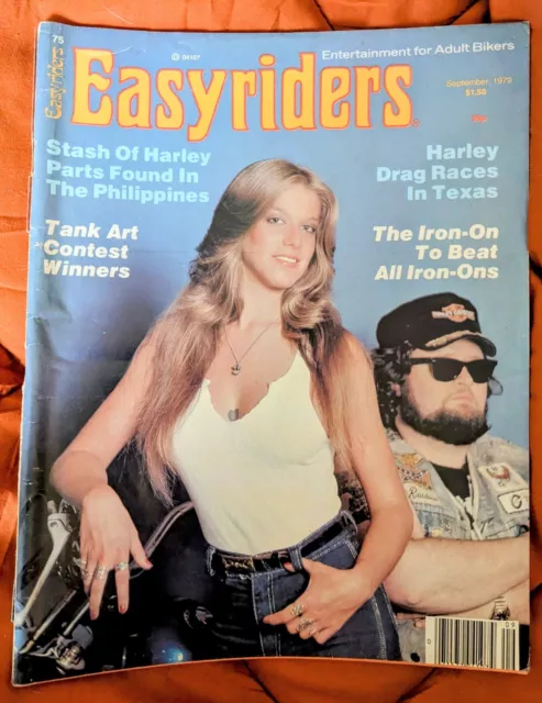 Vtg September 1979 Easyrider Motorcycle Magazine DAVID MANN Poster Iron On Decal
