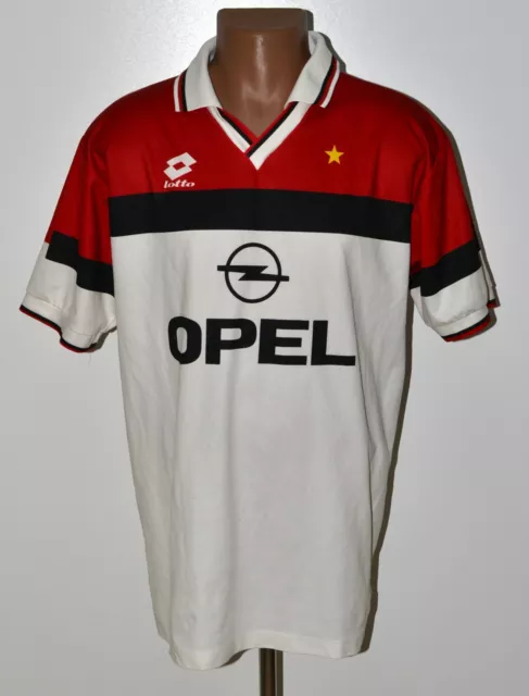 Ac Milan Italy 1994/1995 Away Football Shirt Jersey Lotto Size L