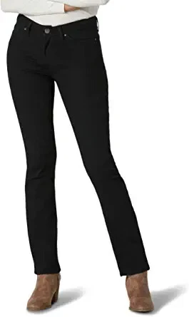 Lee Womens Regular Fit Bootcut Jean Black Size 18