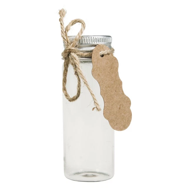 Rayher Cristal Recipiente Con Tapón de Rosca 3cm Ø, 37ml Suministros Artesanía