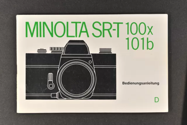 Minolta SR-T 100x e 101b manuale d'uso