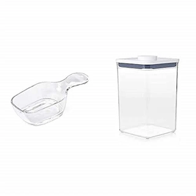 OXO Good Grips Sessola per Caffè Pop, Transparente, 30 ml + Contenitore Pop 4.2
