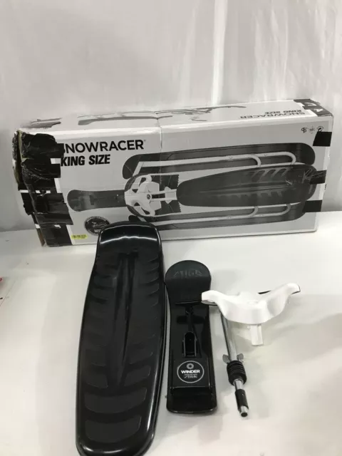 STIGA Snowracer King Size GT Lenkschlitten - Schwarz/Weiß