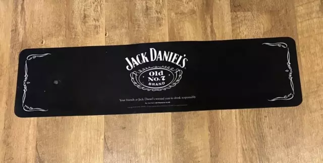 Jack Daniels Rubber Bar Mat Black Pre Owned
