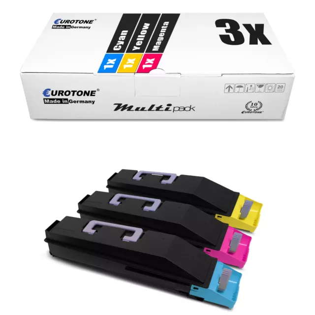 3x Eurotone ECO Toner für Kyocera TASKalfa 250-ci 300-ci