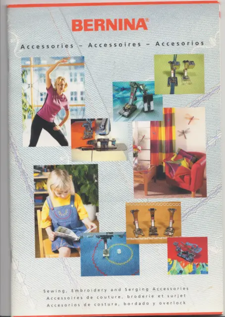 Vntg. Bernina Sewing Machine Accessories Book, 08/03