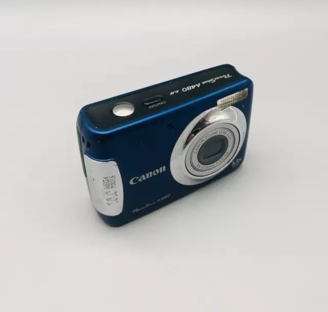 Canon PowerShot A480 Digitalkamera Kamera 10MP blau DEFEKT #141