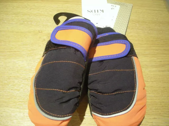 M&S KINDER DÜNSULATE WASSERDICHTE SKIHANDSCHUHE 3-6 MONATE neu mit Etikett