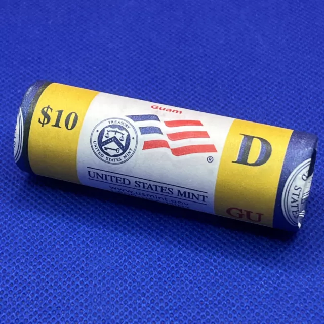 2009-D Guam Sealed Yellow US Mint Quarter Roll