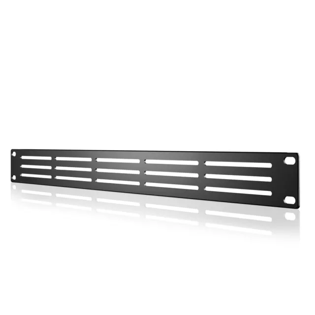 Rack Panel Accessory Vented 1U Space for 19” Rackmount, Heavy-Duty Gauge Steel