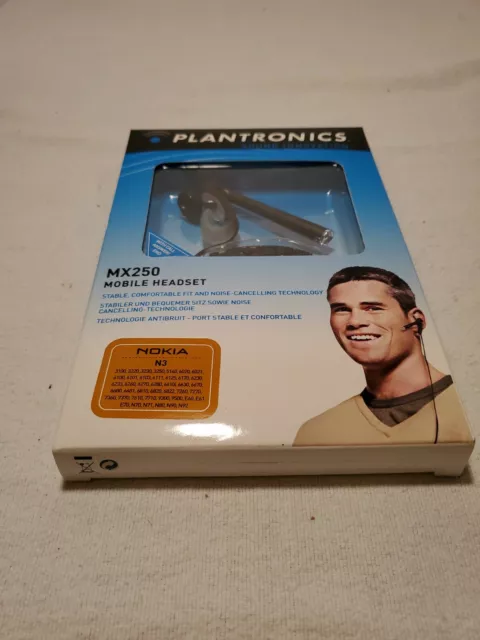 Plantronics MX250 Mobile Headset Nokia N3 Call Answer End Noise Cancelling