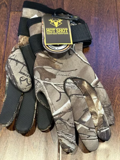 Hot Shot Realtree - Camouflage - Hunting Gloves / Size Large