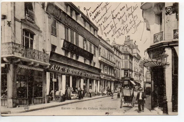 REIMS - Marne - CPA 51 - Théme Commerce - Magasin " Aux Soeurs de Charité "