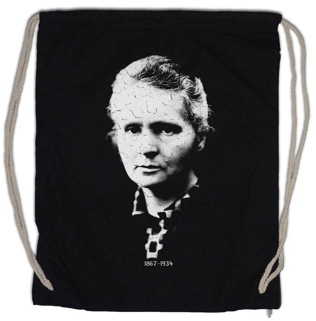 BORSA CON CORDINO Marie Curie Skodowska Curie fisico fisica scienza ...