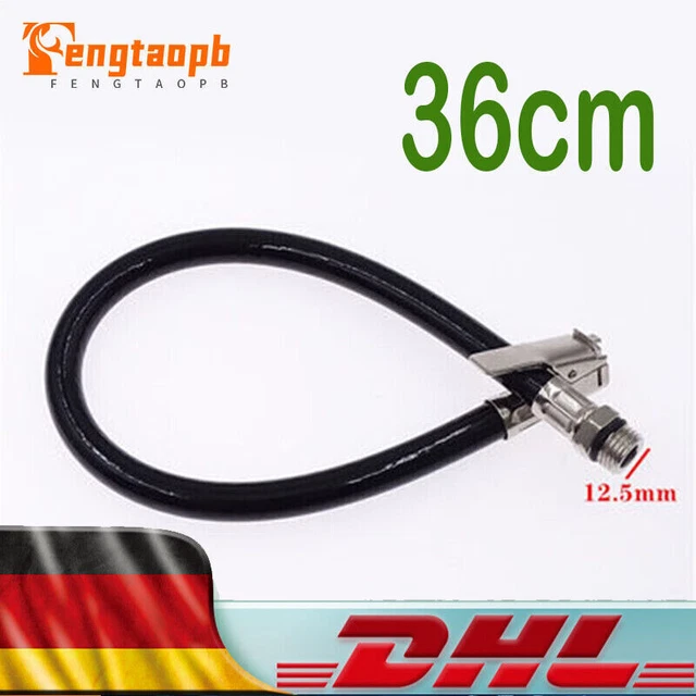 Reifenfüller-Verlängerungsrohr 10 Cm M8x0,8 | Adapter Für Luftkompressor An Auto, Motorrad, Fahrrad