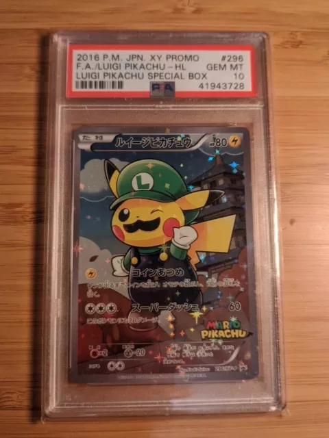 Luigi Pikachu PSA 10 296/XY-P
