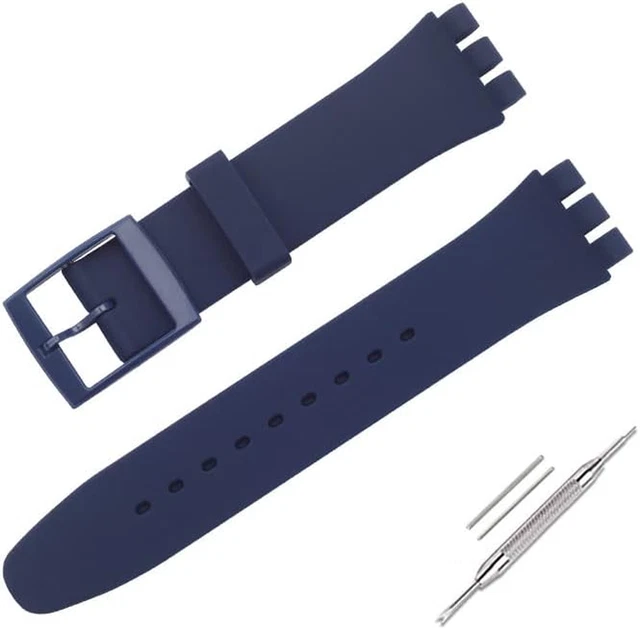 - Cinturino per Orologio Da Polso, in Silicone, Impermeabile, per Swatch