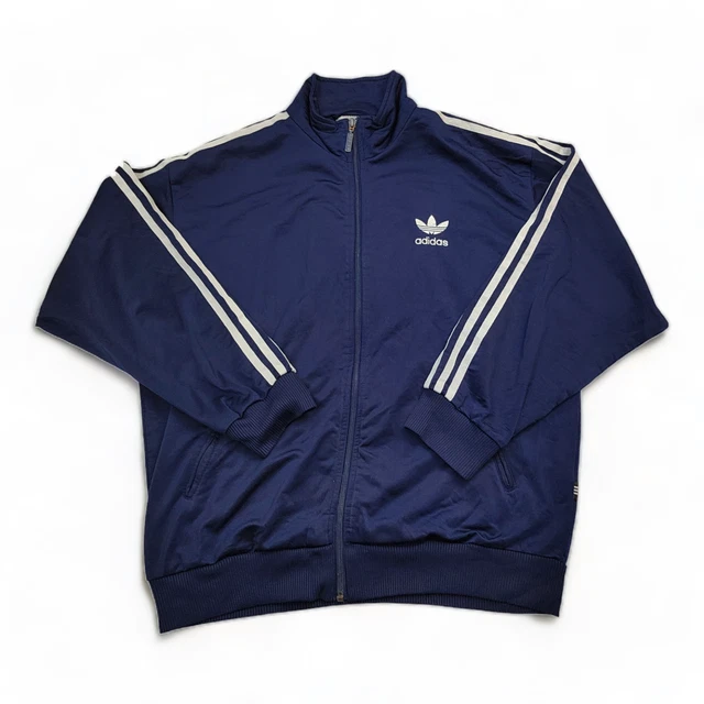 Vintage 90's blue and clearance burgundy adidas track jacket