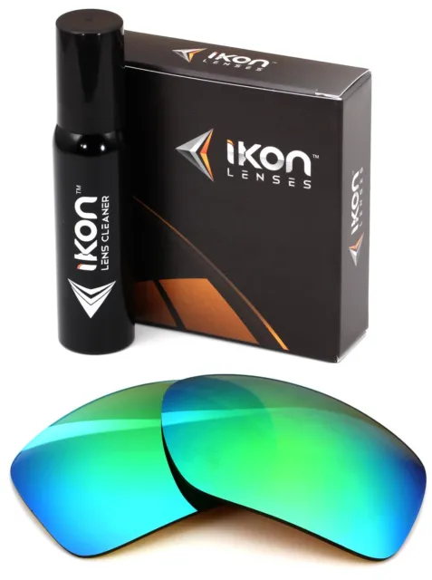 Polarized IKON Replacement Lenses Von Zipper Kickstand Sunglasses Green Mirror