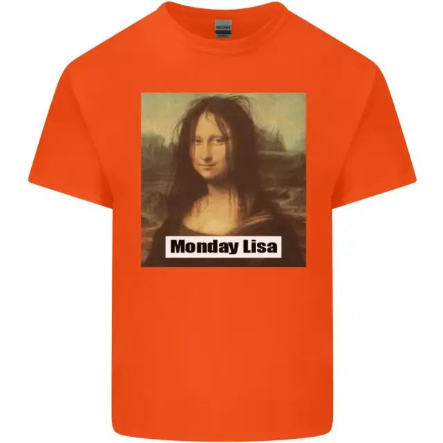 T-shirt bambini parodia Monna Lisa lunedì lisa bambini 10
