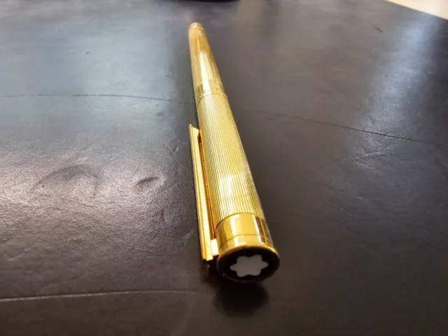 montblanc meisterstuck ballpoint pen gold