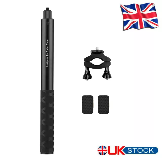 Motorcycle Bike Invisible Selfie Stick Handlebar Mount Bracket For Insta360 ONE